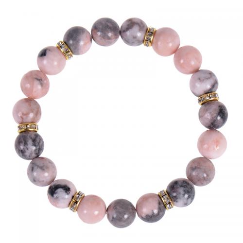 Gemstone Bracelets Natural Stone handmade fashion jewelry & Unisex Length Approx 6.6-8.5 Inch Sold By PC