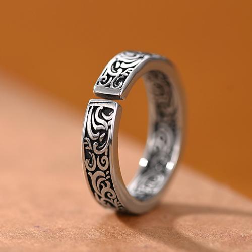 Zinc Alloy Cuff Finger Ring silver color plated vintage & for man US Ring .5-11 Sold By PC