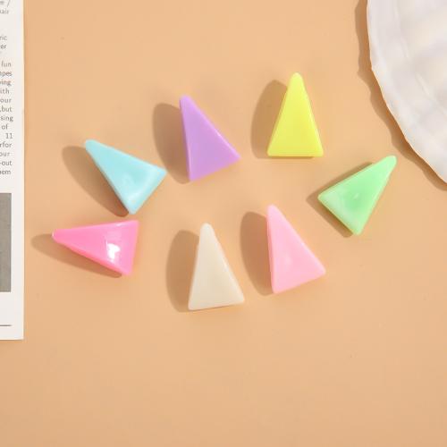 Blandet akryl perler, Triangle, du kan DIY, blandede farver, 500G/Lot, Solgt af Lot
