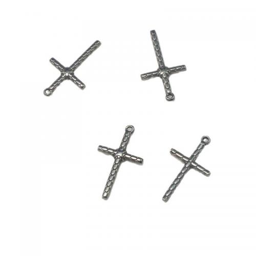 Stainless Steel Cross Pendants 304 Stainless Steel DIY original color Sold By PC