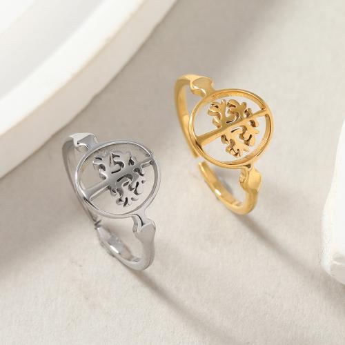 Couple Finger Rings 304 Stainless Steel fashion jewelry & Unisex diameter 17mm Sold By PC