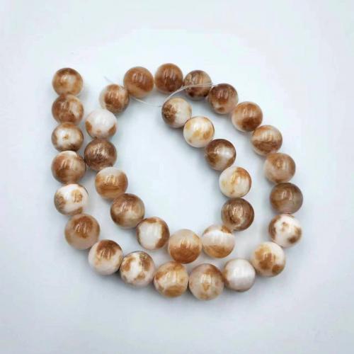 Natural Jade Beads Persian Jade Round polished fashion jewelry & DIY mixed colors Sold By Strand