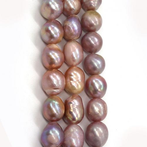 Brambor pěstované sladkovodní perle, Sladkovodní Pearl, DIY, nachový, Length 10-11mm, Prodáno za Cca 38 cm Strand