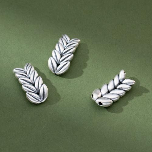 925 Sterling Silver Beads Antique finish DIY & double-hole original color Approx 2.8mm Sold By PC