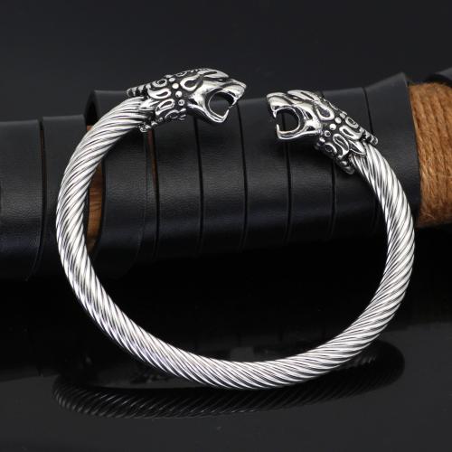 Bracelete de aço inoxidável, Aço inoxidável 304, joias de moda & unissex, cor original, comprimento Aprox 19-23 cm, vendido por PC