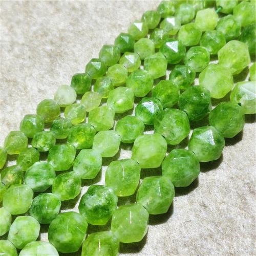 Gemstone Jewelry Beads Natural Stone DIY & faceted green Sold Per Approx 36-38 cm Strand