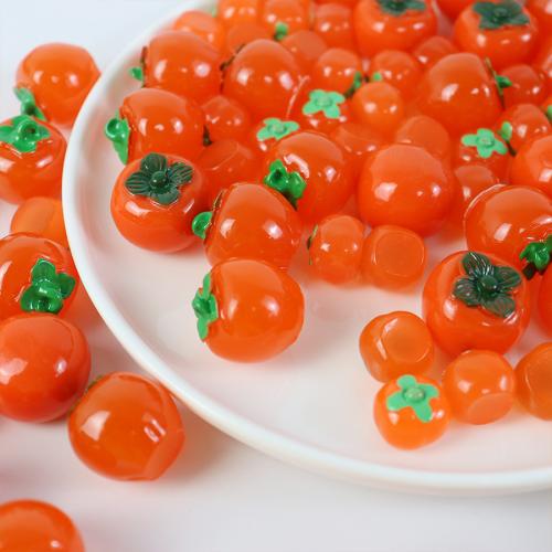 Hair Accessories DIY Findings Resin Tomato fashion jewelry & luminated & enamel Approx Sold By Bag