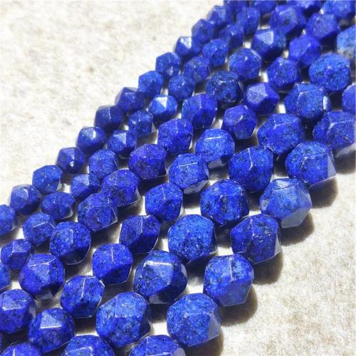 Gemstone Smycken Pärlor, Natursten, DIY & olika storlek för val & fasetterad, blå, Såld Per Ca 36-38 cm Strand