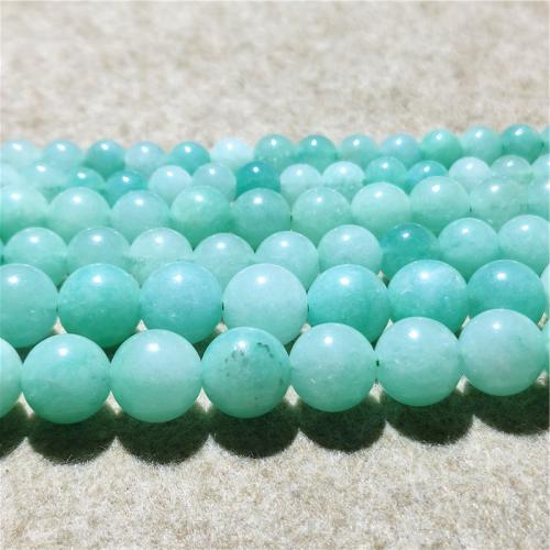 Jade Beads, kvartsit jade, Runde, mode smykker & du kan DIY & forskellig størrelse for valg, lysegrøn, Solgt Per Ca. 38-40 cm Strand