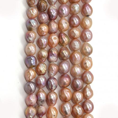 Brambor pěstované sladkovodní perle, Sladkovodní Pearl, DIY, nachový, Length:10-11mm, Prodáno za Cca 38 cm Strand