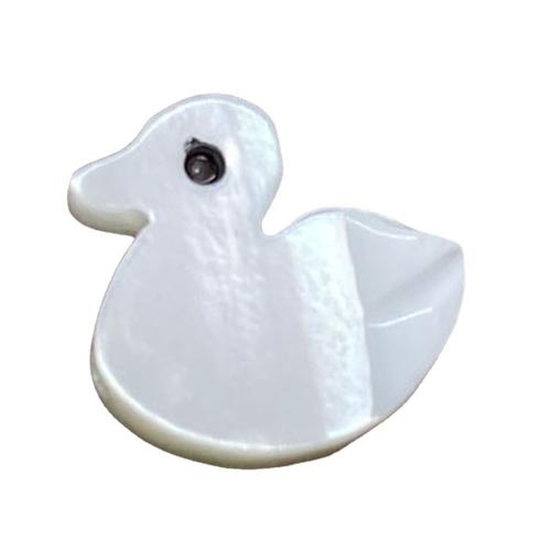 Natural Seashell Beads Duck DIY white Sold By PC