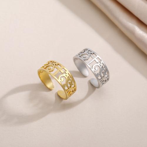 Stainless Steel Finger Ring 304 Stainless Steel plated for woman & hollow inner ~20mm Sold By PC