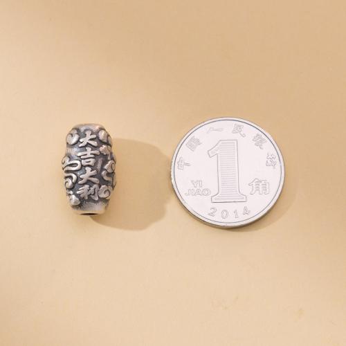 Perline in argento sterlina 925, 925 argento sterlina, DIY, colore originale, 9x15mm, Foro:Appross. 2.9mm, Venduto da PC