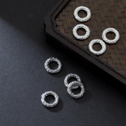 Srebrny pierścień dystansowy 925, Srebro 925, DIY, dostępnych więcej kolorów, 12mm, sprzedane przez PC