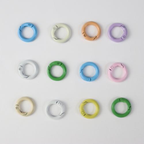 Zinc Alloy Jewelry Clasp stoving varnish fashion jewelry & DIY mixed colors nickel lead & cadmium free 20mm Approx Sold By Bag