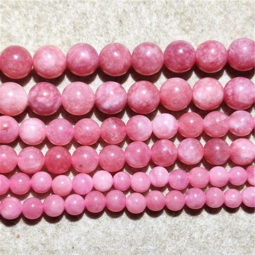 Пурпурный Халцедон, халцедон, Круглая, DIY & разный размер для выбора, розовый, Продан через Приблизительно 38-40 см Strand