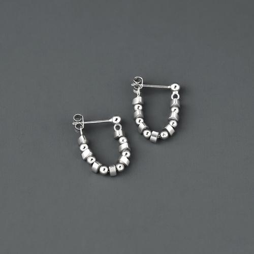 Zinc Alloy Drop Earring silver color plated fashion jewelry & for man 30mm Approx 3.5mm Sold By Pair