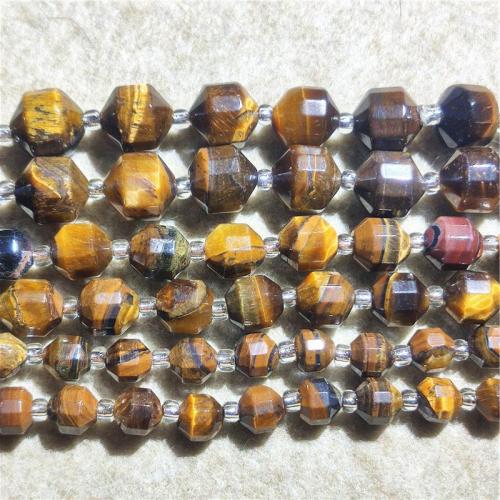 Tiger Eye Beads, du kan DIY & forskellig størrelse for valg & facetteret, blandede farver, Solgt Per Ca. 36-38 cm Strand