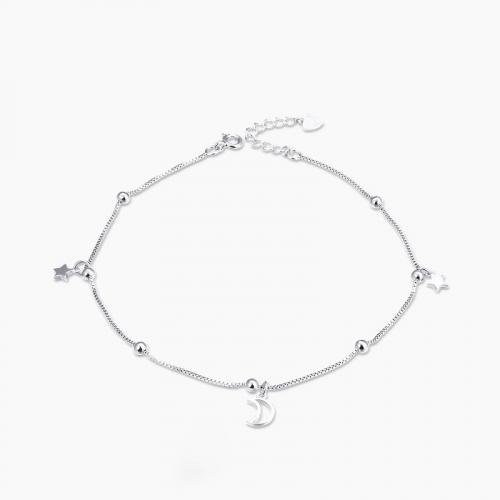 Zinc Alloy Anklet with 3cm extender chain polished fashion jewelry & for woman nickel lead & cadmium free Length Approx 23.5 cm Sold By PC