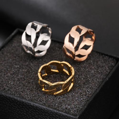 Stainless Steel Finger Ring 304 Stainless Steel Unisex & hollow thickness 1.5mm width 9.6mm Sold By PC