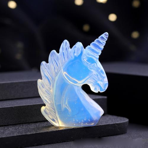 Fashion Decoration Natural Stone Horse Carved for home and office Sold By PC