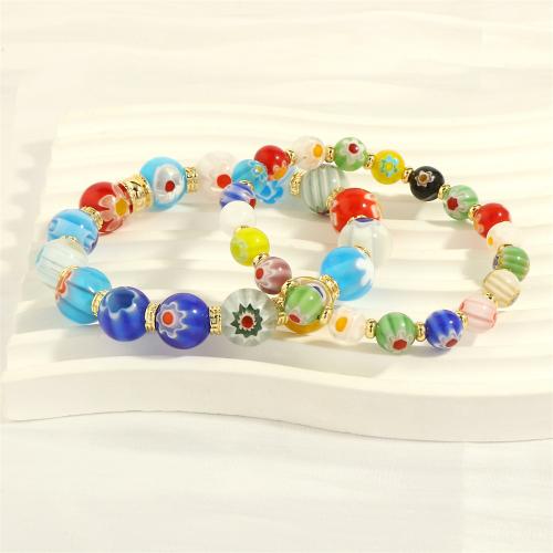 Evil Eye Jewelry Bracelet Lampwork fashion jewelry & for woman mixed colors Length Approx 16-17 cm Sold By PC
