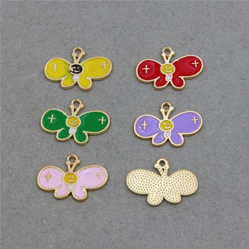Zinc Alloy Enamel Pendants Bee plated fashion jewelry & DIY nickel lead & cadmium free Approx Sold By Bag