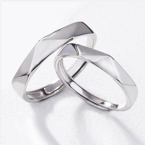 Sterling zilver ringen, 925 sterling zilver, mode sieraden & uniseks, nikkel, lood en cadmium vrij, Maat:7, Verkocht door PC