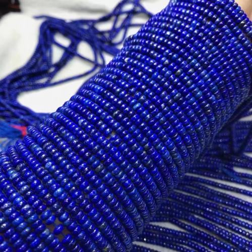Lapis Lazuli Beads, gepolijst, Natuurlijk & DIY, Grade AAAAA, 2x4mm, Per verkocht Ca 38-40 cm Strand