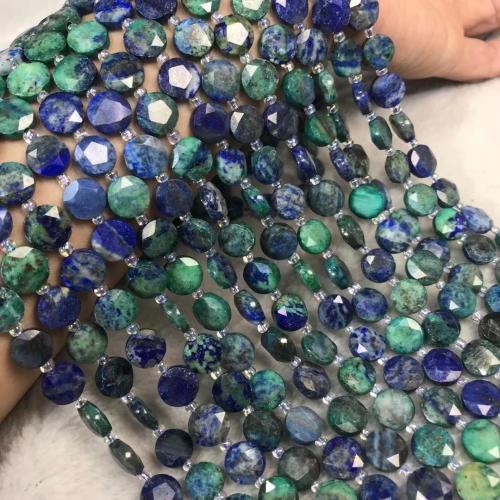 Lapis Lazuli Beads, Lapis Lazuli Phenix, Rond plat, gepolijst, DIY, 5x10mm, Per verkocht Ca 38-40 cm Strand
