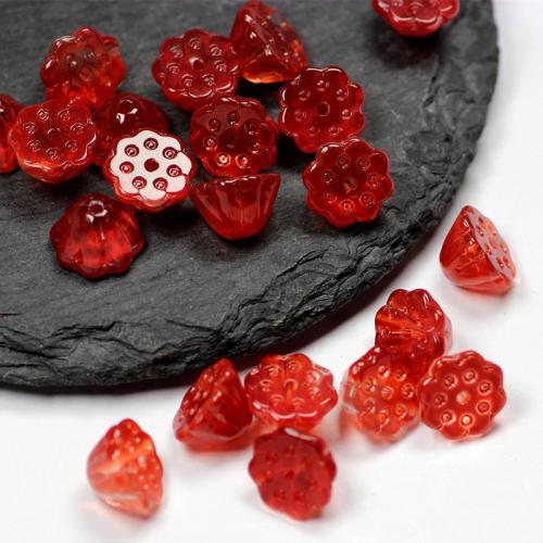 Perles murano faites à la main , chalumeau, de lotus la graine, DIY, plus de couleurs à choisir, 10x7mm, 50PC/sac, Vendu par sac