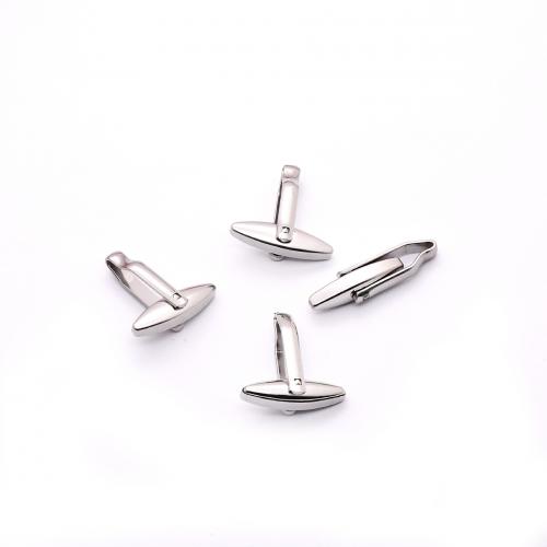 Cufflinks 304 Stainless Steel polished DIY original color Sold By PC