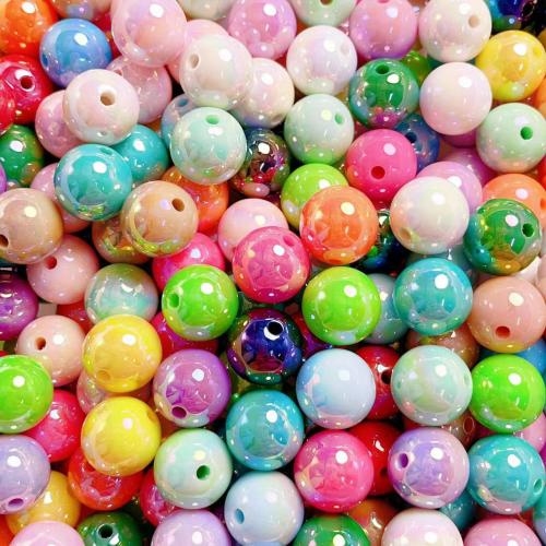 Akryl smykker perler, Runde, du kan DIY, flere farver til valg, 16mm, 200pc'er/Bag, Solgt af Bag