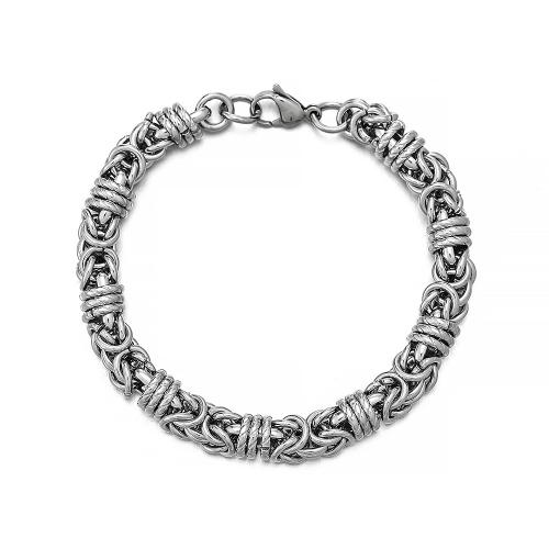 Stainless Steel Jewelry Bracelet 304 Stainless Steel polished Unisex original color Length Approx 22 cm Sold By PC