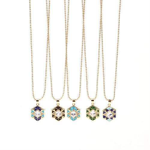 Messing sieradenset, handgemaakt, verschillende stijlen voor de keuze & micro pave zirconia & voor vrouw & glazuur, meer kleuren voor de keuze, Verkocht door PC