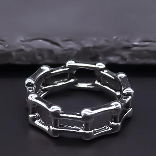 Zinklegering ringen, Zinc Alloy, plated, mode sieraden, zilver, nikkel, lood en cadmium vrij, Ring inner diameter:1.8cm, Verkocht door PC