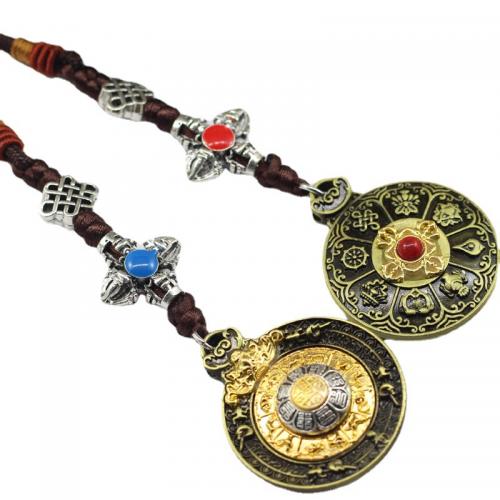 Hanging Ornaments Zinc Alloy with Wax Cord handmade multifunctional & enamel Length Approx 18 cm Sold By PC