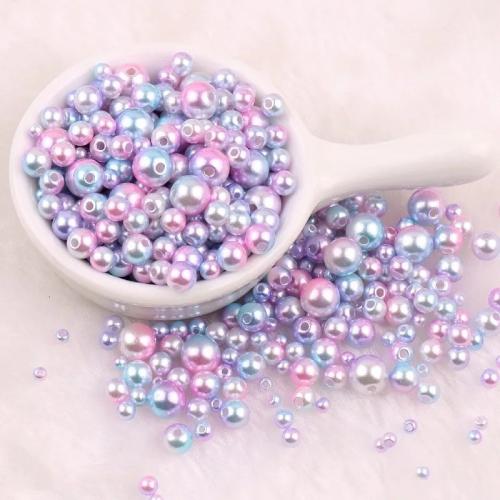 Akryl smykker perler, Runde, sprøjtestøbning, du kan DIY & forskellig størrelse for valg, flere farver til valg, 500G/Lot, Solgt af Lot