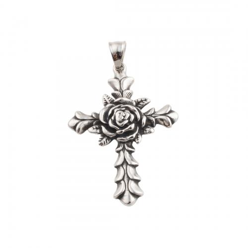 Stainless Steel Cross Pendants 304 Stainless Steel fashion jewelry & Unisex original color Sold By PC