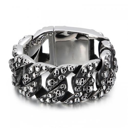 Stainless Steel smycken Ställer, finger ring & armband, 304 rostfritt stål, mode smycken & olika storlek för val & för människan & svärta, Säljs av Ställ