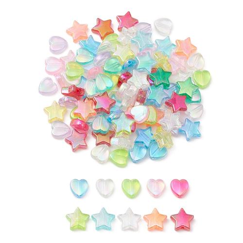 Blandet akryl perler, du kan DIY, flere farver til valg, 100pc'er/Bag, Solgt af Bag