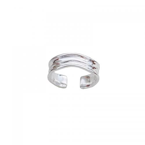 Sterling zilver ringen, 925 Sterling Zilver, gepolijst, verschillende stijlen voor de keuze & voor vrouw, zilver, Verkocht door PC