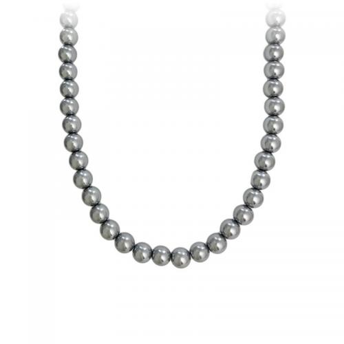 925 Sterling Silver Necklaces with Plastic Pearl with 5CM extender chain polished & for woman silver color Length Approx 41 cm Sold By PC