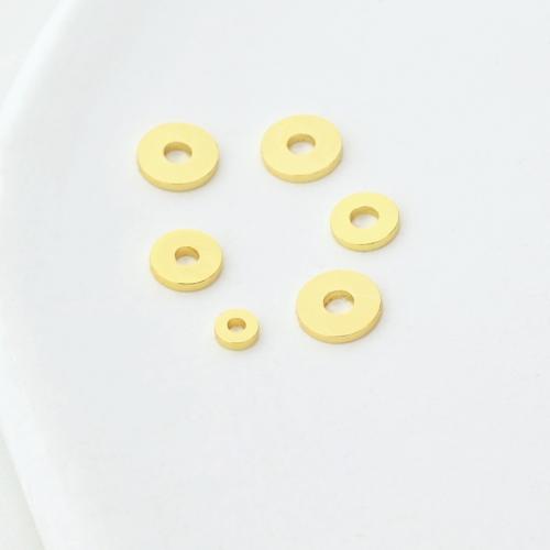 Messing smykker Perler, forgyldt, du kan DIY & forskellig størrelse for valg, gylden, 500pc'er/Lot, Solgt af Lot