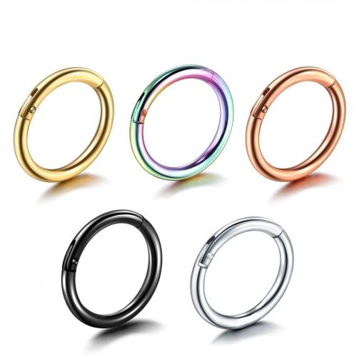 Stainless Steel Nose Piercing Jewelry 316L Stainless Steel Vacuum Ion Plating Unisex Sold By Bag