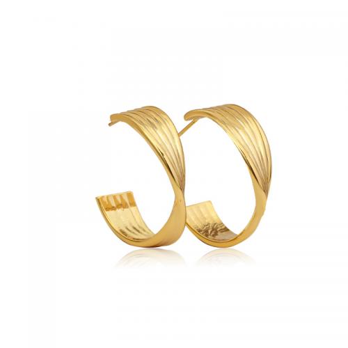Brass Stud Earring real gold plated fashion jewelry & for woman nickel lead & cadmium free Sold By Pair