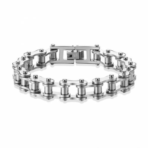 Titanium Steel Bracelet & Bangle Vacuum Ion Plating fashion jewelry & for man nickel lead & cadmium free 10mm Sold By PC