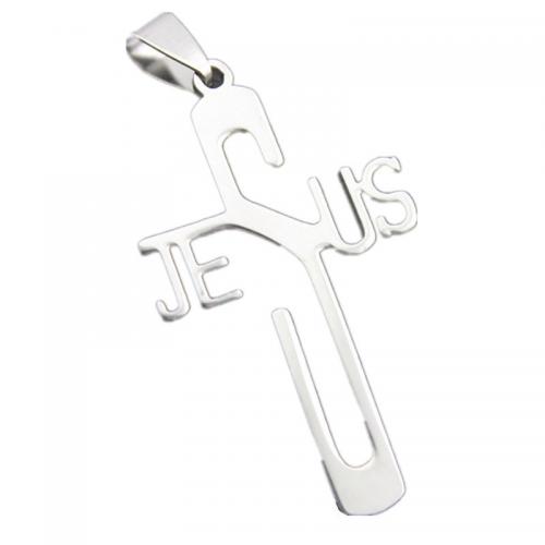 Stainless Steel Cross Pendants 304 Stainless Steel polished fashion jewelry & for man Sold By PC