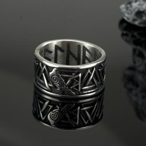 Ring Finger Titantium stali, obyty, różnej wielkości do wyboru & dla człowieka, srebro, sprzedane przez PC