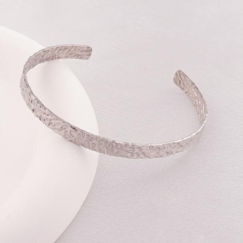 Stainless Steel Bangle 304 Stainless Steel plated for woman silver color Sold By PC